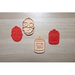 Les Simpson emporte pièce cookie cutter Homer Duff cookie cutter