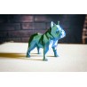 Statuette chien Bouledogue Français décoration low poly figurine french bulldog