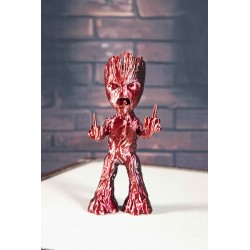 Figurine Marvel Groot Angry Décoration Rouge mystique