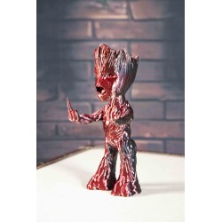 Figurine Marvel Groot Angry Décoration Rouge mystique