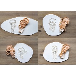 Emporte pièce Naruto Lot 4 cookie cutter Sasuke Sakura Kakashi cookie cutter