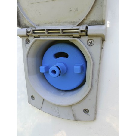 Bouchon de remplissage 62mm d'eau Camping-car avec raccord de tuyau - Type Fiamma