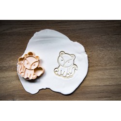 Emporte-pièces Animaux de la forêt Lot 8 cookie cutter Hérisson Renard Lapin Ours Renne Biche Castor