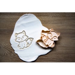 Emporte-pièces Animaux de la forêt Lot 8 cookie cutter Hérisson Renard Lapin Ours Renne Biche Castor