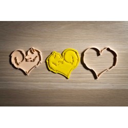 Emporte-pièce Samoyède Coeur