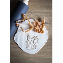 Emporte pièce POKEMON Lot 5 cookie cutter Pikachu Salamèche Bulbizarre Evoli Carapuce