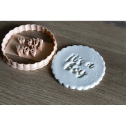 Baby shower It's a Boy - Emporte pièce Cookie cutter - Annonce sexe C'est un Garçon
