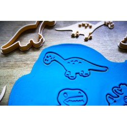 Emporte pièce Lot 4 cookie cutter Dinosaure T-Rex Diplodocus Triceratops Stégosaure