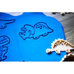 Emporte pièce Lot 4 cookie cutter Dinosaure T-Rex Diplodocus Triceratops Stégosaure