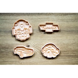 Emporte-pièces cookie cutter Bumblebee - Lot de 4 Transformers Chevrolet Camaro