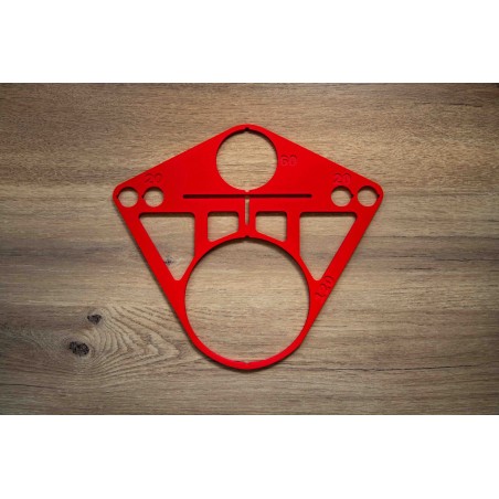 Modèle de perçage Geberit pour WC suspendu - Gabarit de perçage