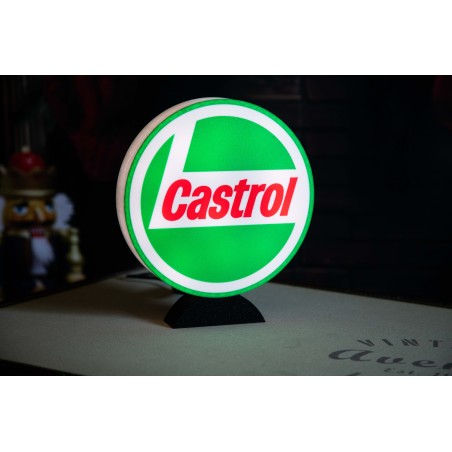 Lampe Castrol décoration vintage garage - Enseigne Castrol rétro