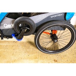 Support de Roue pour remorque vélo Qeridoo - Range roue remorque Qeridoo Qupa / Sportrex / KidGoo